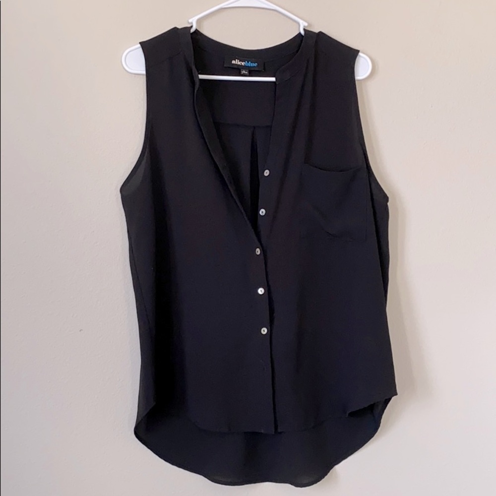Sleeveless Button-Up by AliceBlue *sale*